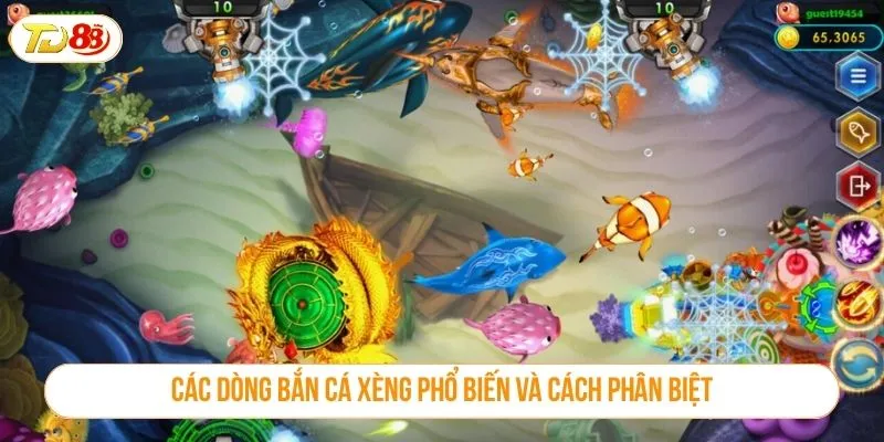 Các dòng bắn cá xèng phổ biến và cách phân biệt