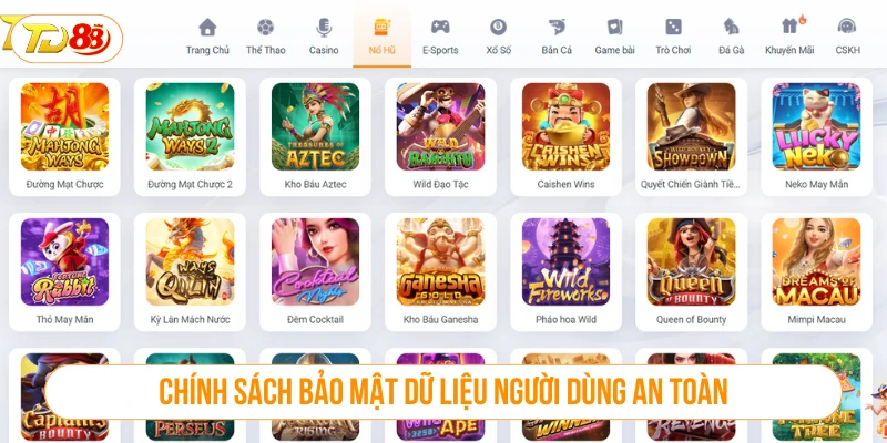 Chính sách bảo mật dữ liệu người dùng của nhà cái